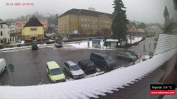 Střed obce Rokytnice nad Jizerou