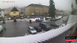 Střed obce Rokytnice nad Jizerou