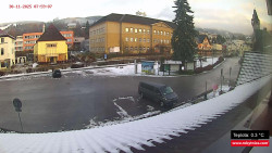 Střed obce Rokytnice nad Jizerou