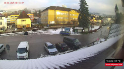 Střed obce Rokytnice nad Jizerou