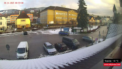 Střed obce Rokytnice nad Jizerou