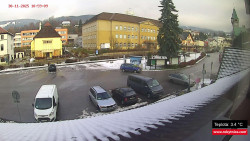 Střed obce Rokytnice nad Jizerou