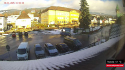 Střed obce Rokytnice nad Jizerou