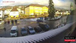 Střed obce Rokytnice nad Jizerou