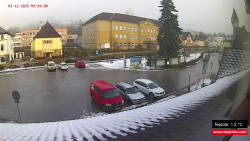 Střed obce Rokytnice nad Jizerou