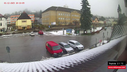 Střed obce Rokytnice nad Jizerou