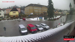 Střed obce Rokytnice nad Jizerou