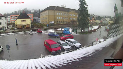 Střed obce Rokytnice nad Jizerou