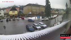 Střed obce Rokytnice nad Jizerou