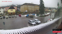 Střed obce Rokytnice nad Jizerou