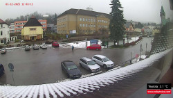 Střed obce Rokytnice nad Jizerou