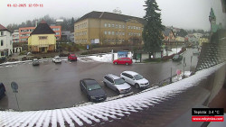 Střed obce Rokytnice nad Jizerou