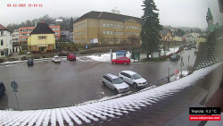 Střed obce Rokytnice nad Jizerou