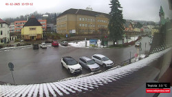 Střed obce Rokytnice nad Jizerou