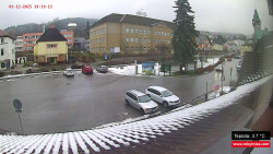 Střed obce Rokytnice nad Jizerou