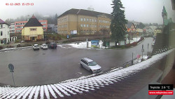 Střed obce Rokytnice nad Jizerou