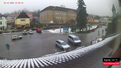 Střed obce Rokytnice nad Jizerou