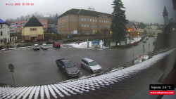 Střed obce Rokytnice nad Jizerou