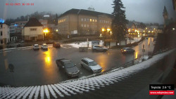 Střed obce Rokytnice nad Jizerou