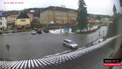 Střed obce Rokytnice nad Jizerou