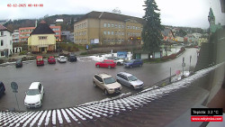 Střed obce Rokytnice nad Jizerou