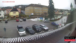 Střed obce Rokytnice nad Jizerou