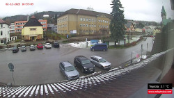 Střed obce Rokytnice nad Jizerou