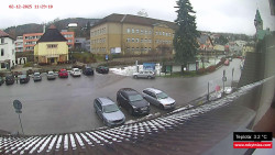 Střed obce Rokytnice nad Jizerou