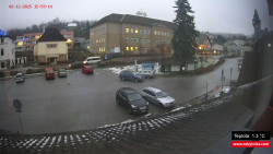 Střed obce Rokytnice nad Jizerou