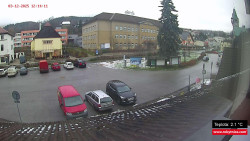 Střed obce Rokytnice nad Jizerou