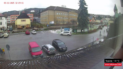 Střed obce Rokytnice nad Jizerou