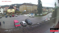 Střed obce Rokytnice nad Jizerou