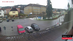 Střed obce Rokytnice nad Jizerou