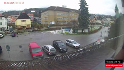 Střed obce Rokytnice nad Jizerou