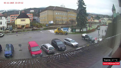 Střed obce Rokytnice nad Jizerou