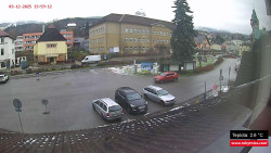 Střed obce Rokytnice nad Jizerou