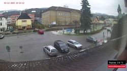 Střed obce Rokytnice nad Jizerou