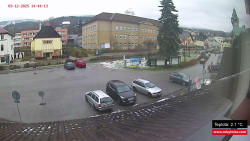 Střed obce Rokytnice nad Jizerou