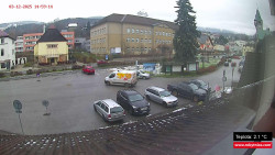 Střed obce Rokytnice nad Jizerou