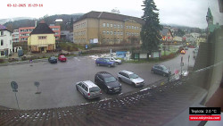 Střed obce Rokytnice nad Jizerou