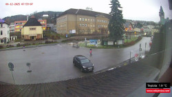 Střed obce Rokytnice nad Jizerou