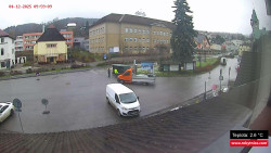 Střed obce Rokytnice nad Jizerou