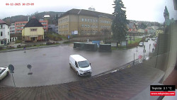 Střed obce Rokytnice nad Jizerou