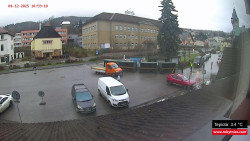 Střed obce Rokytnice nad Jizerou