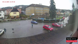 Střed obce Rokytnice nad Jizerou