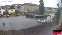 Střed obce Rokytnice nad Jizerou