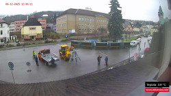 Střed obce Rokytnice nad Jizerou