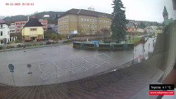 Střed obce Rokytnice nad Jizerou