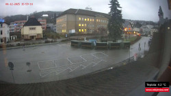 Střed obce Rokytnice nad Jizerou