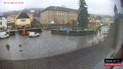 Střed obce Rokytnice nad Jizerou